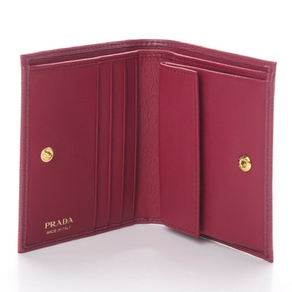 Prada Vitello Move Bi-Fold Wallet Ibisco 4 of 5