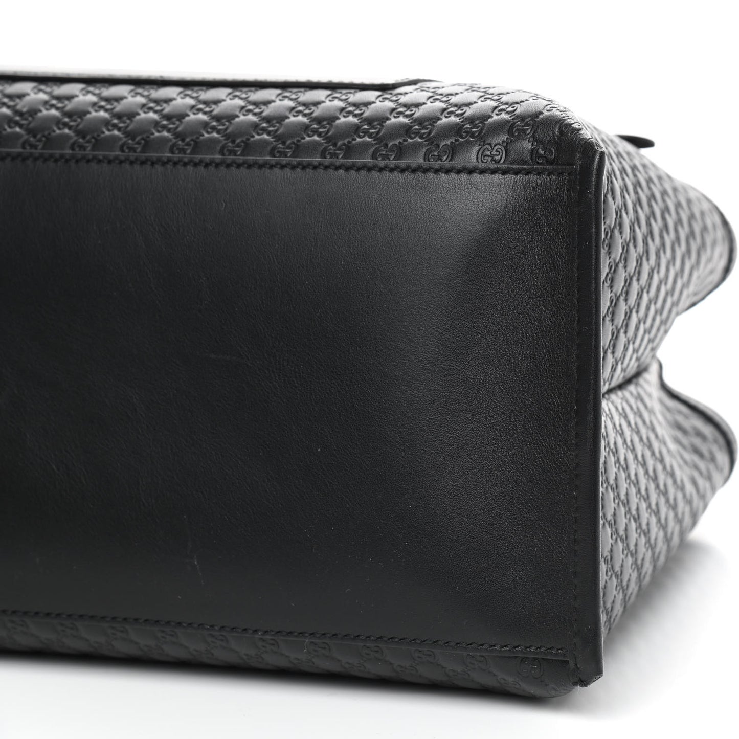 Soft Microguccissima Medium Tote Black
