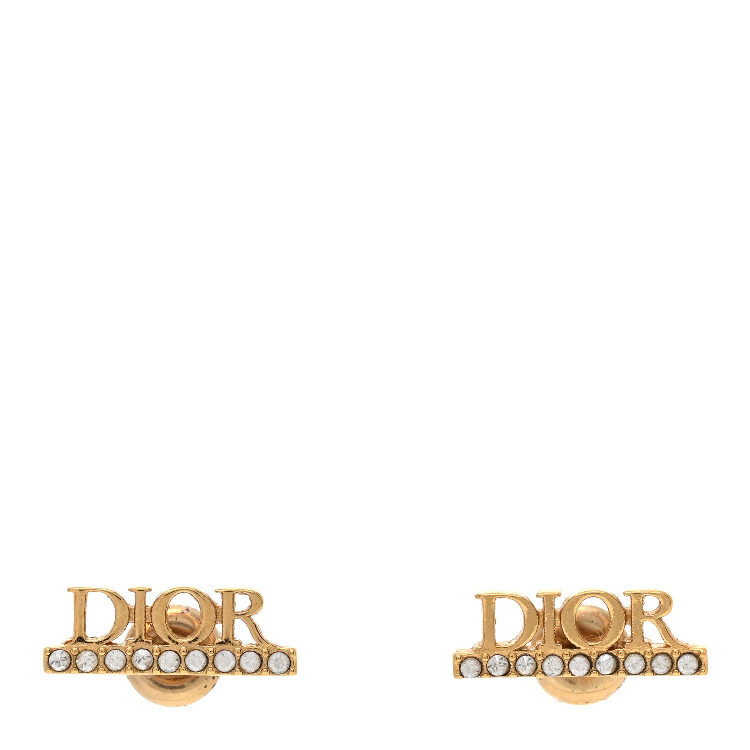 Christian Dior Crystal Dio(r)evolution Earrings Gold 1 of 5