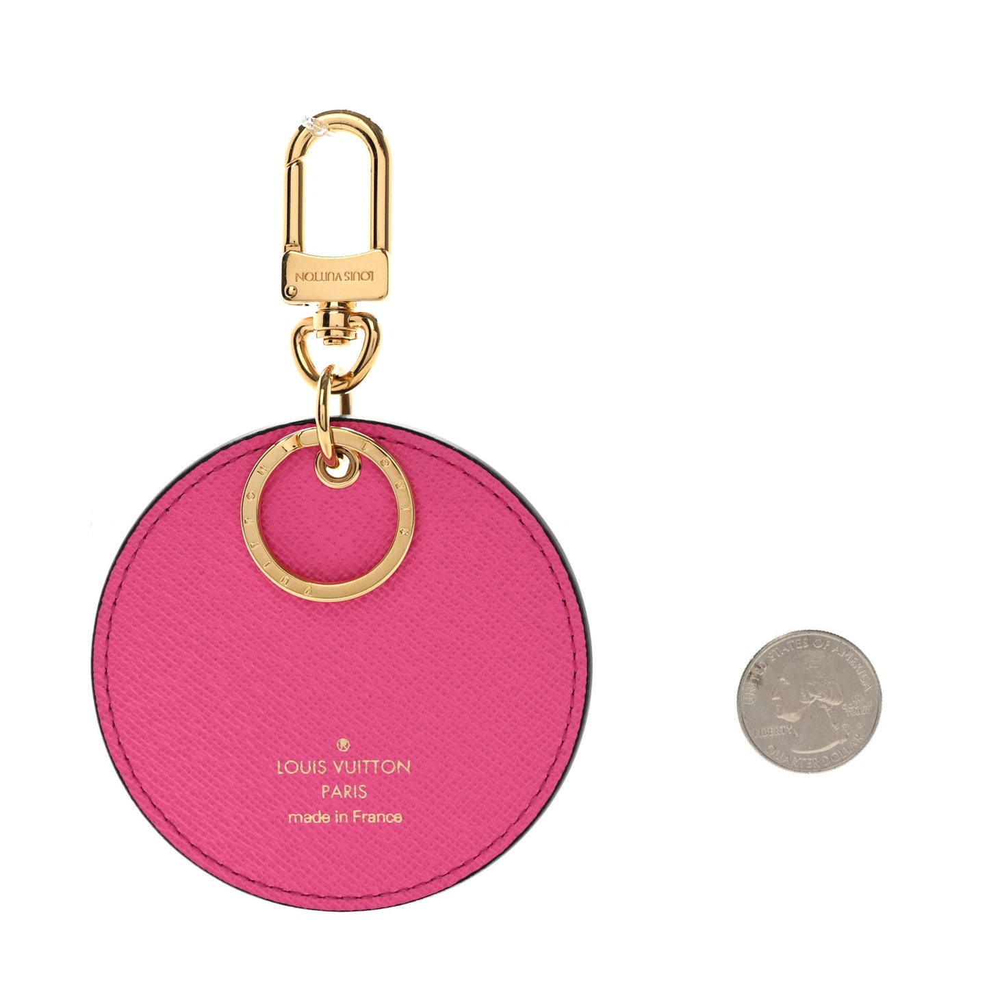Monogram 2022 Christmas Animation Seoul Bag Charm Key Ring Light Pink