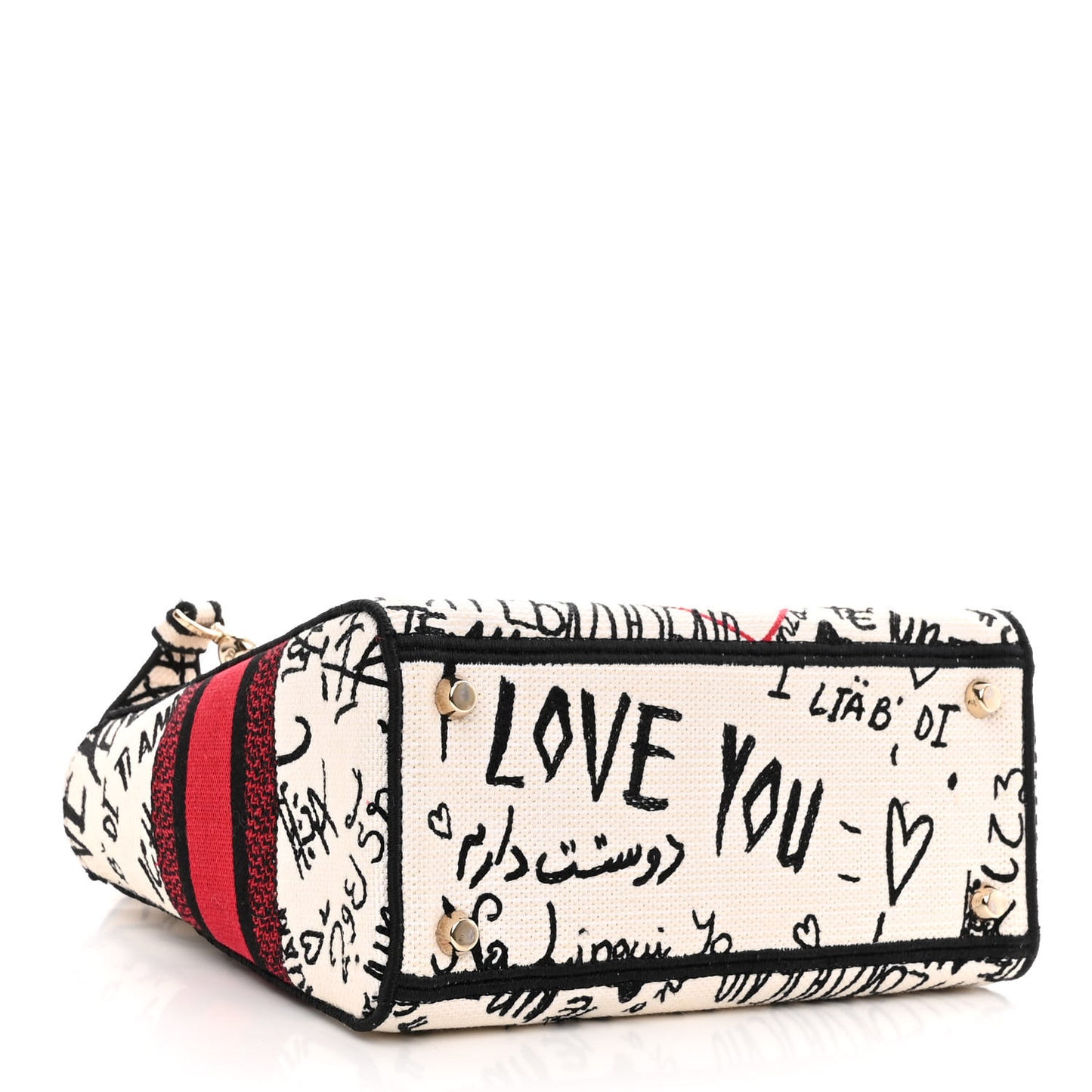 Canvas Medium DiorAmour Graffiti Lady D-Lite Latte