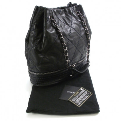 Chanel Lambskin Expandable Tote Navy 3 of 11