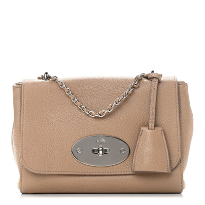 Mulberry Small Classic Grain Calfskin Small Lily Flap Mushroom Grey 1 of 11