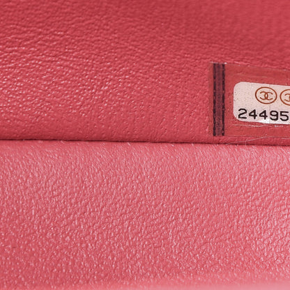 Chanel Lambskin Chevron Quilted Mini Rectangular Flap Pink 7 of 10