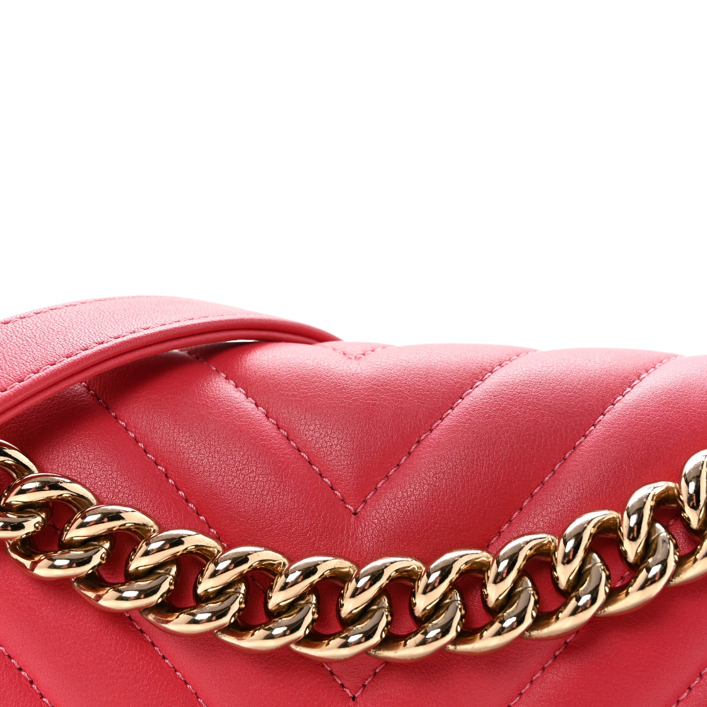 Lambskin Chevron Quilted Medium Boy Flap Pink