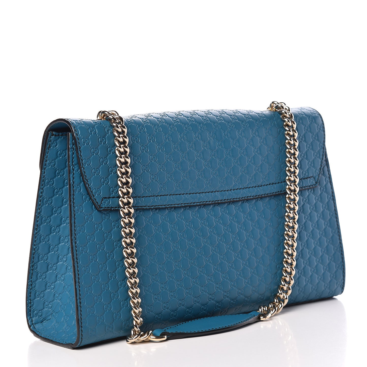 Soft Microguccissima Medium Emily Chain Shoulder Bag Deep Cobalt