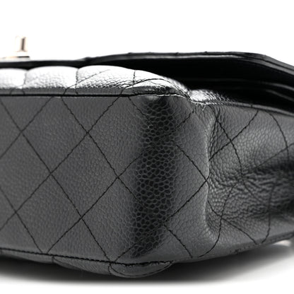 Chanel Caviar Quilted Medium Double Flap Black 18 of 25