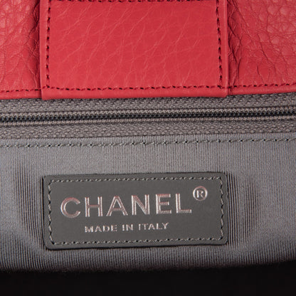 Chanel Calfskin Cerf Executive Shopper Tote Coral 6 of 7