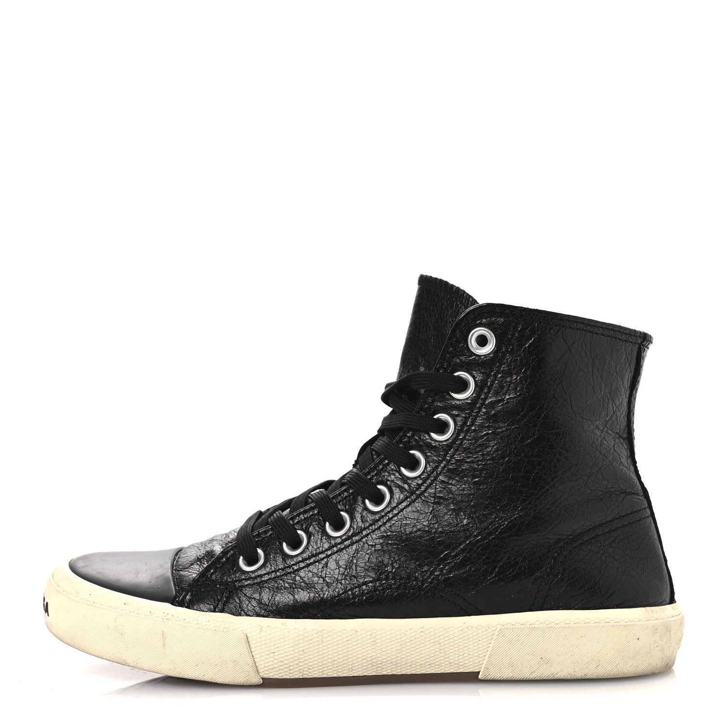Balenciaga Agneau Arena Womens Paris High Top Sneakers 39 Black 1 of 11