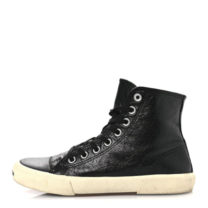 Balenciaga Agneau Arena Womens Paris High Top Sneakers 39 Black 1 of 11