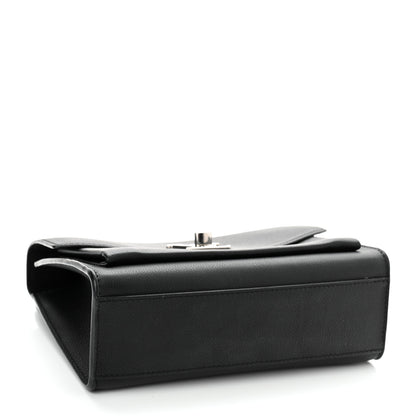 Louis Vuitton Soft Calfskin Mylockme Chain Bag BB Black 4 of 11