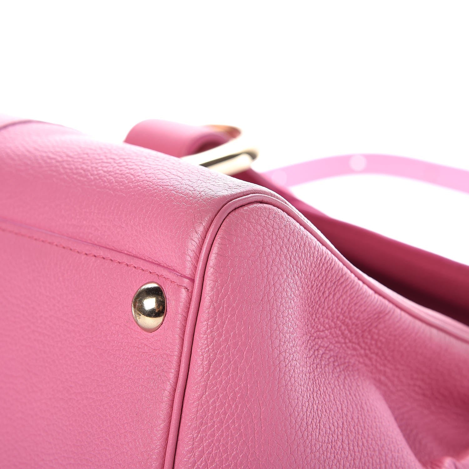 Delvaux Grained Calfskin MM Brillant Satchel Pink 14 of 17