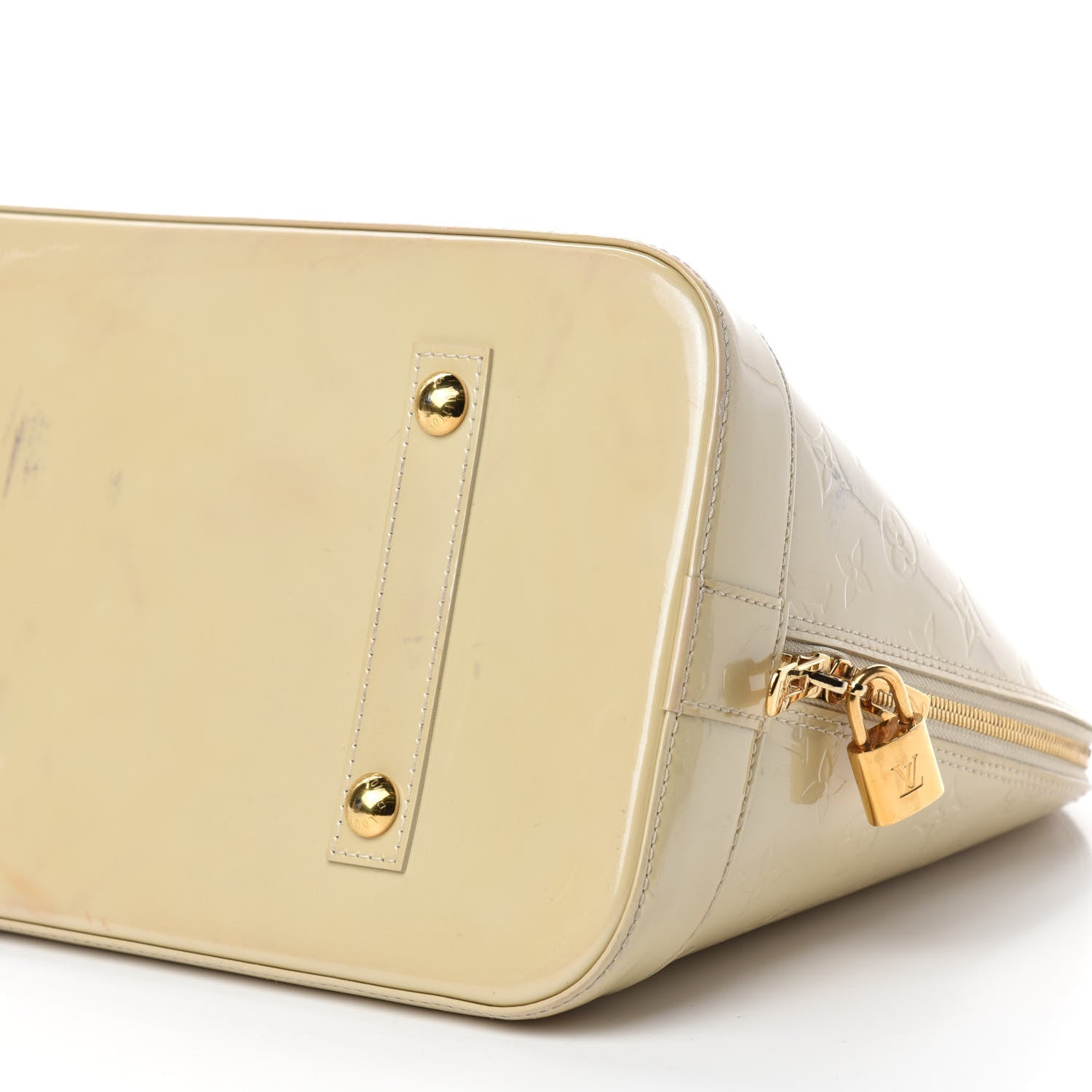Louis Vuitton Vernis Alma MM Blanc Corail 7 of 27