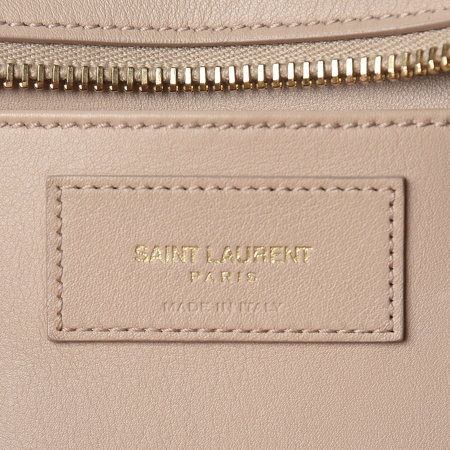 Saint Laurent Smooth Calfskin Small Monogram Cabas Beige 9 of 14