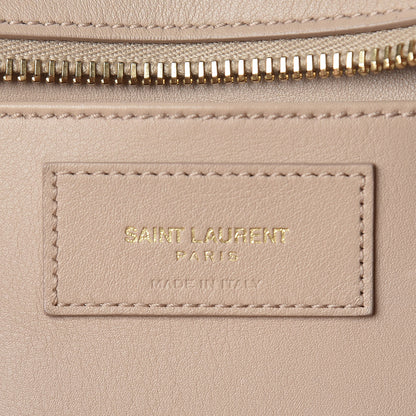Saint Laurent Smooth Calfskin Small Monogram Cabas Beige 9 of 14