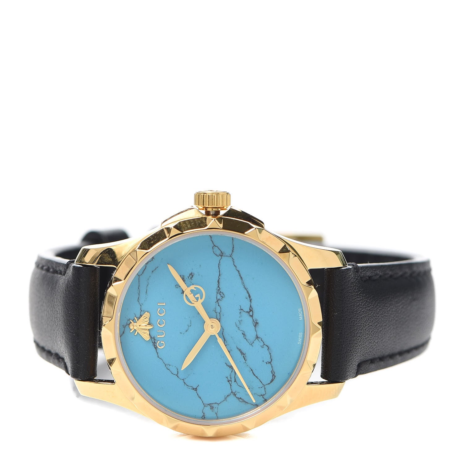 Gucci Stainless Steel Calfskin 27mm G-Timeless Quartz Watch Turquoise 2 of 6