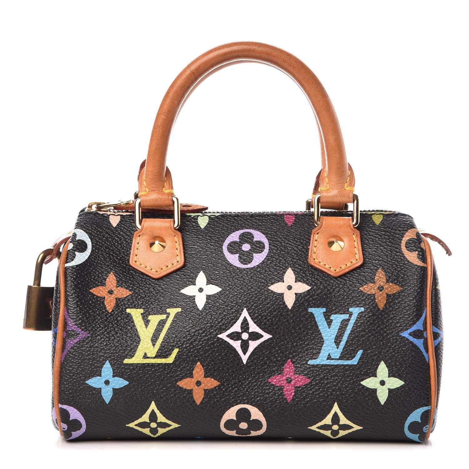 Louis Vuitton Monogram Multicolor Mini Sac HL Speedy Black 1 of 6