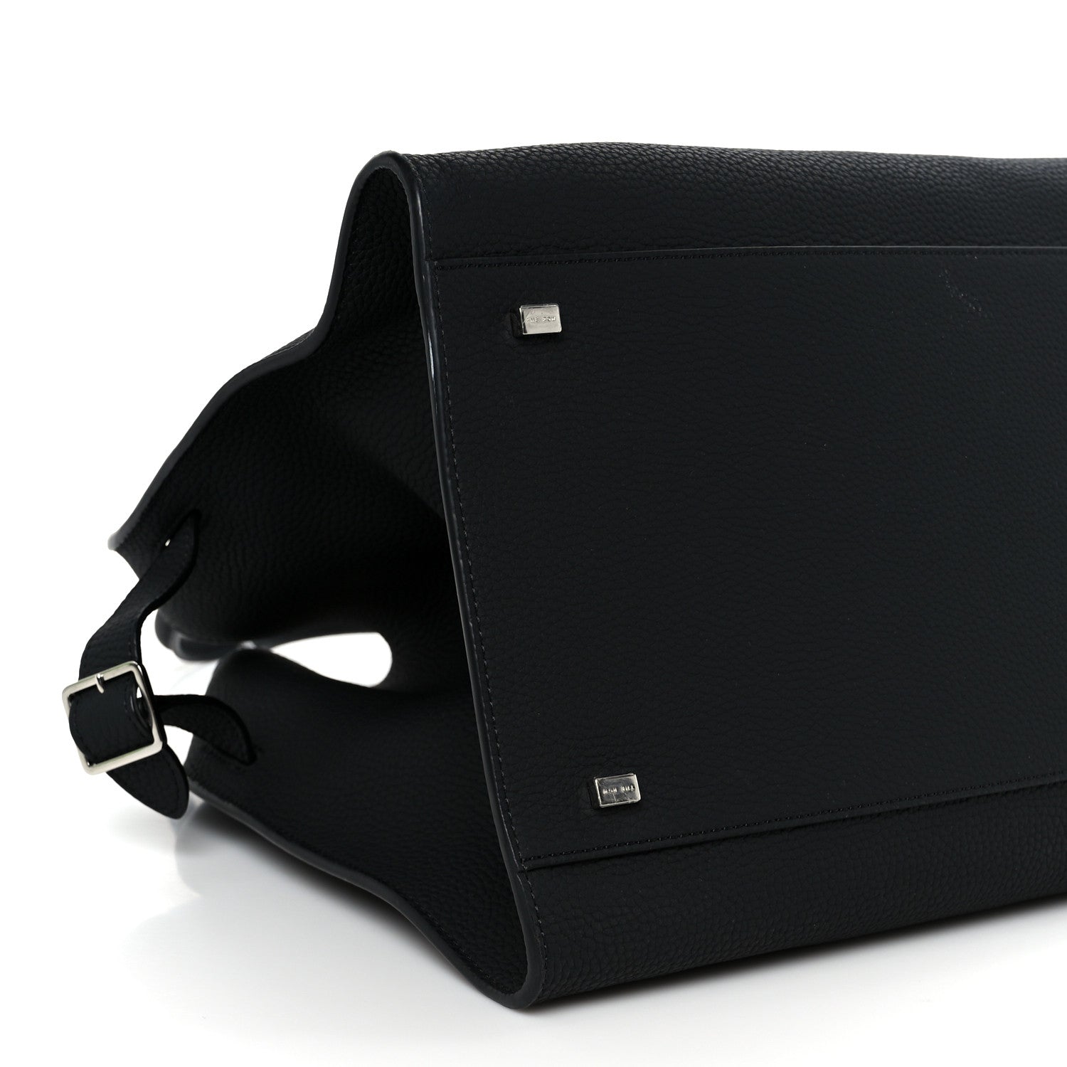 The Row Matte Grained Calfskin Soft Margaux 15 Black 8 of 10