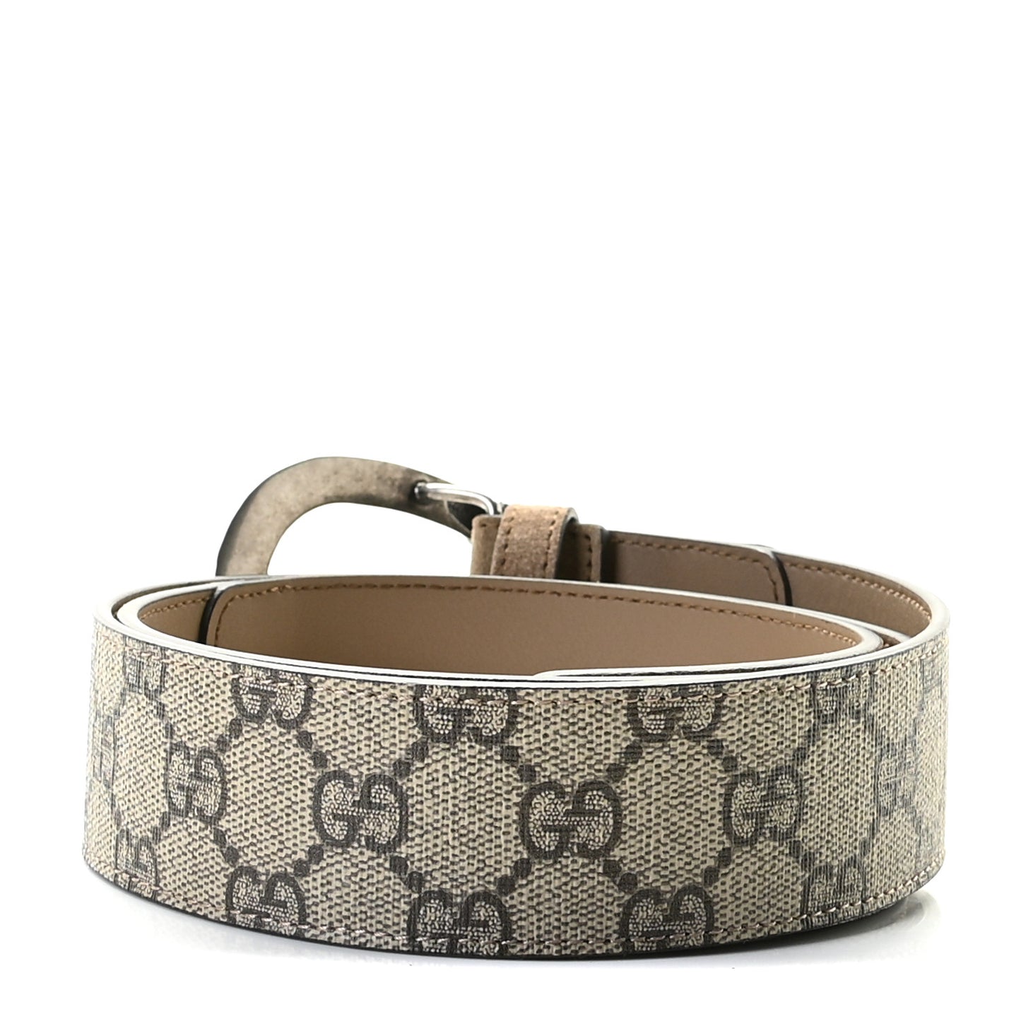 GG Supreme Monogram Suede Dionysus 40mm Belt 90 36 Beige Taupe