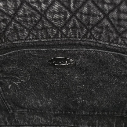 Chanel Denim Quilted Denimpression Flap Grey Black 6 of 11