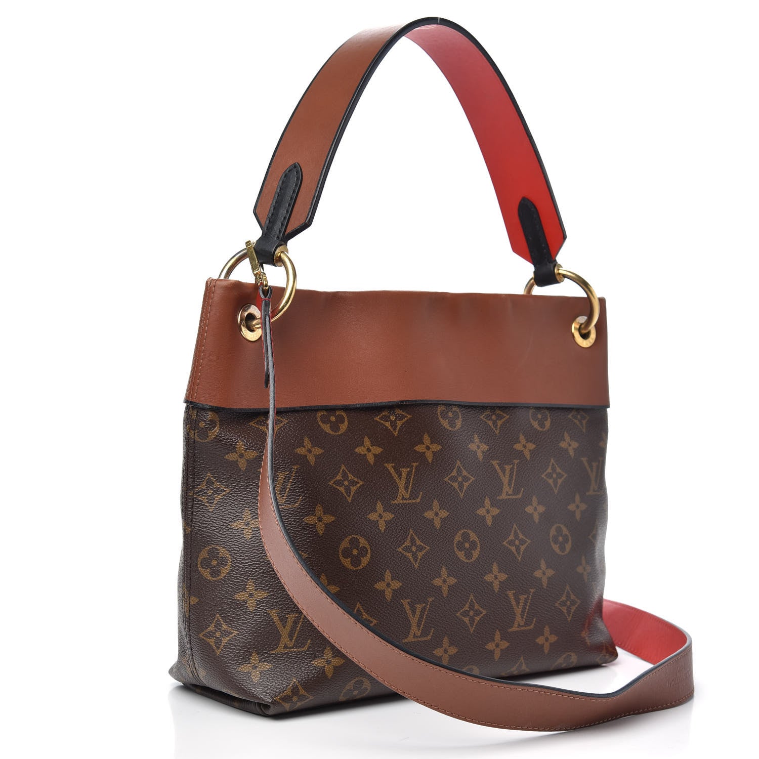 Louis Vuitton Monogram Tuileries Besace Caramel Rouge 3 of 12