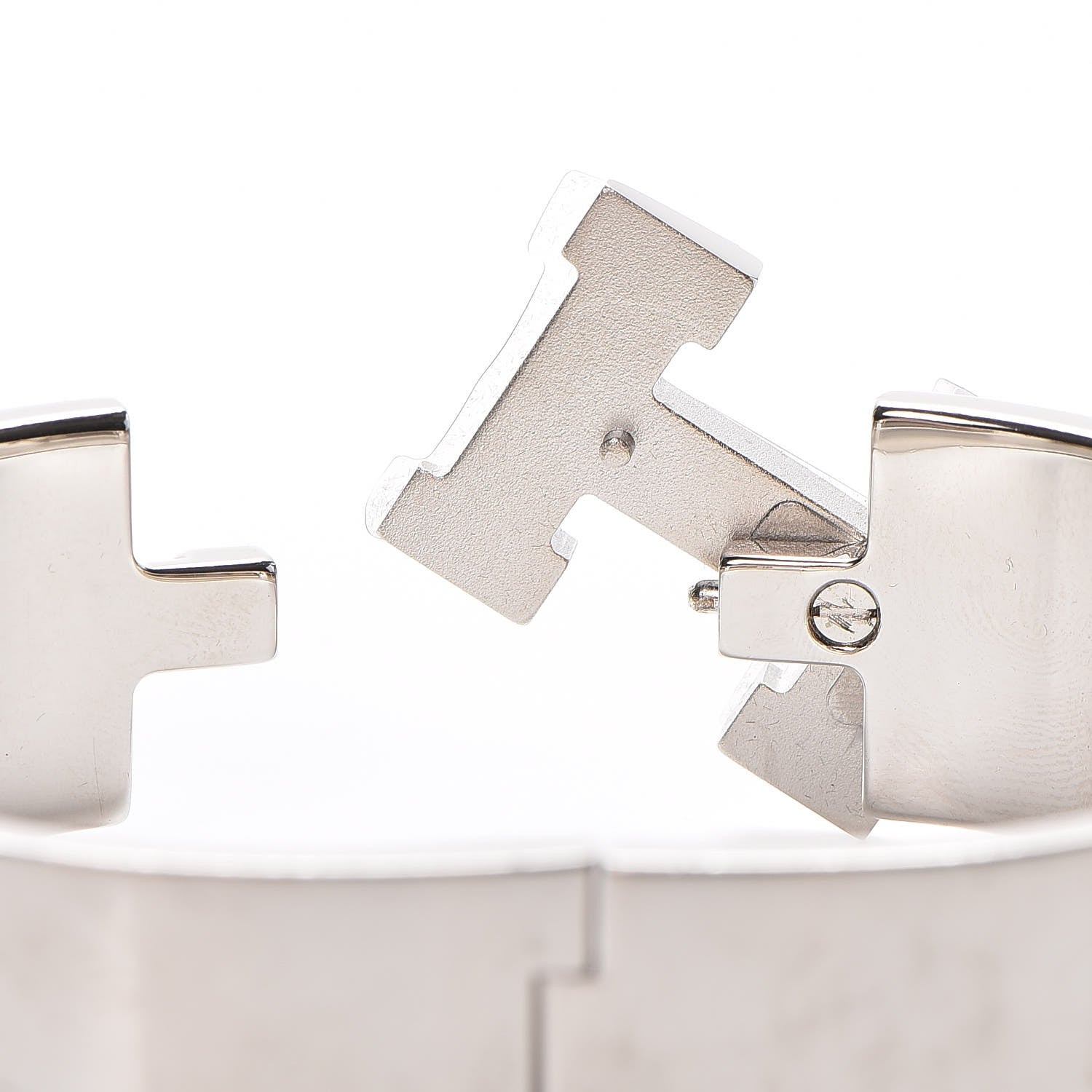 Hermes Enamel Wide Clic Clac H Bracelet PM Red 3 of 5