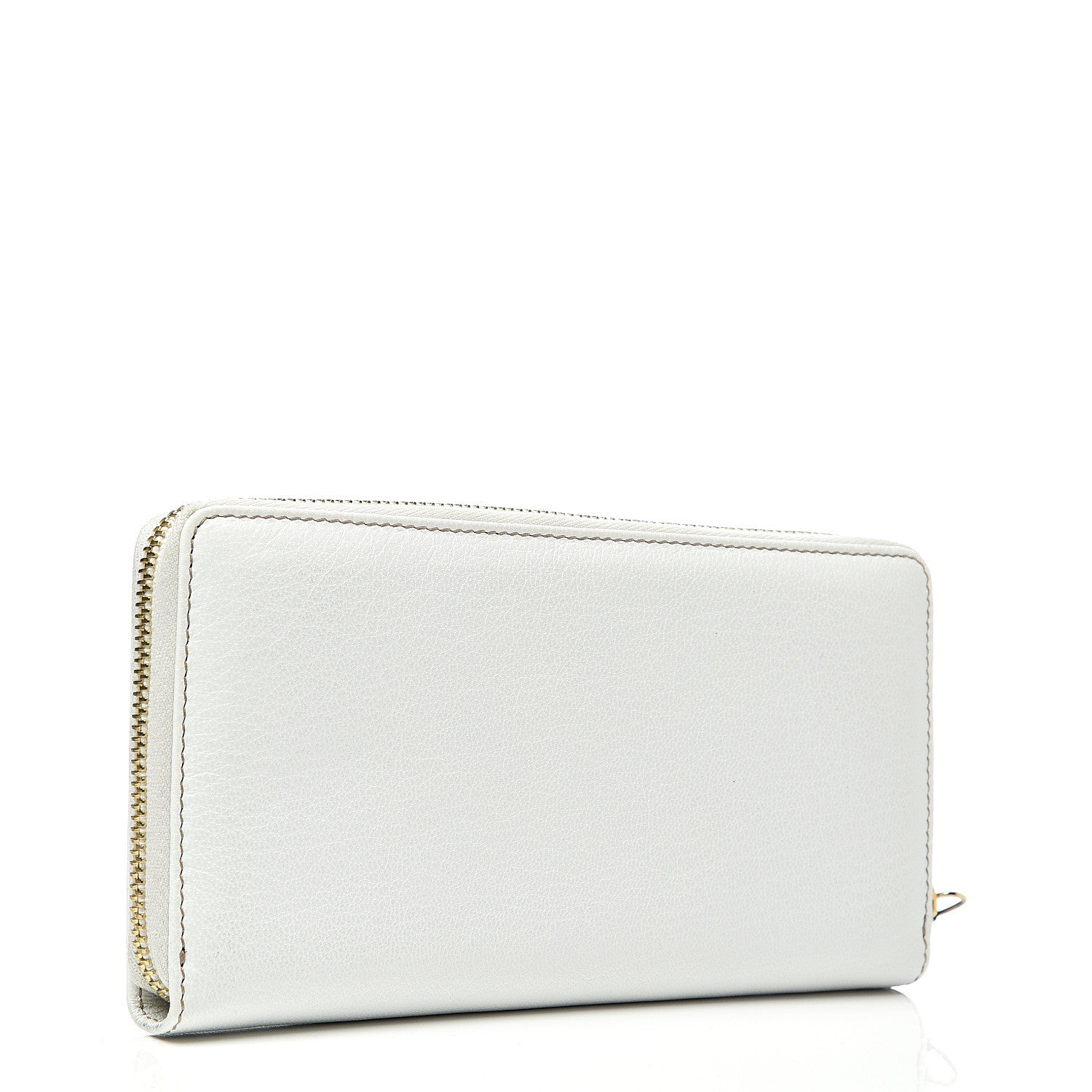 Gucci Calfskin Capri Zip Around Wallet White 2 of 10