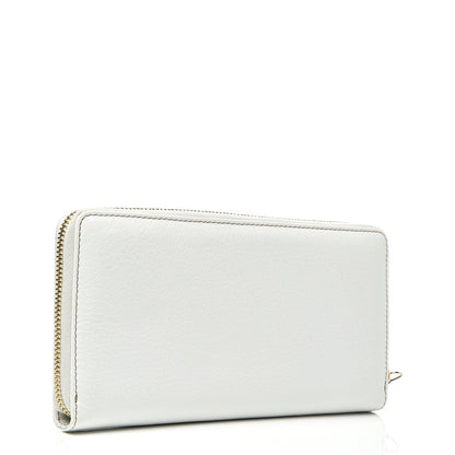 Gucci Calfskin Capri Zip Around Wallet White 2 of 10
