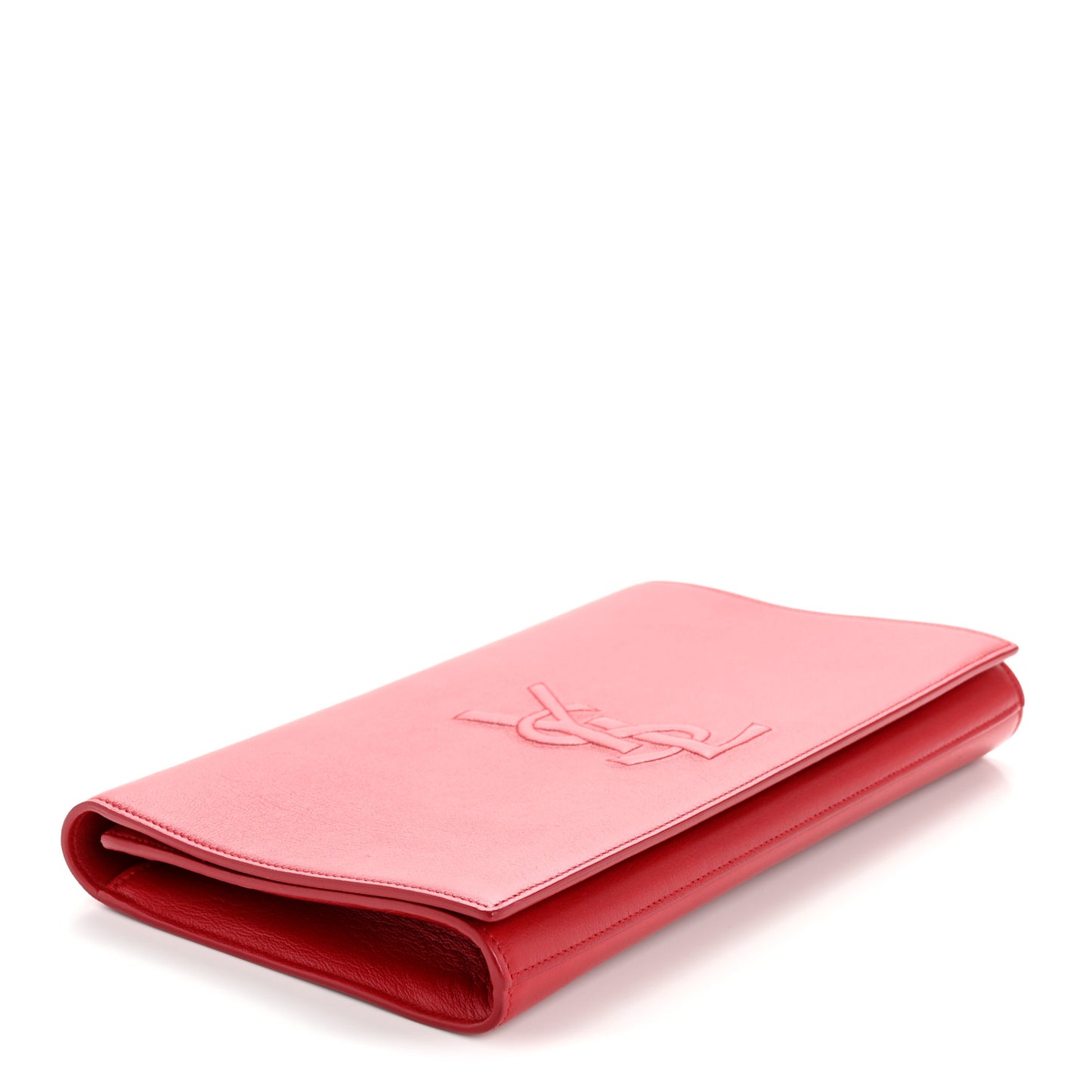 Calfskin Monogram Large Belle De Jour Clutch Red
