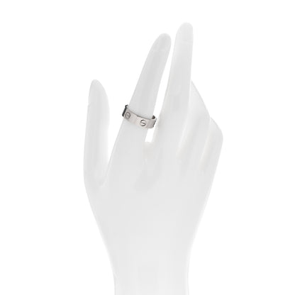 Cartier 18K White Gold 5.5mm LOVE Ring 55 7.25 2 of 4