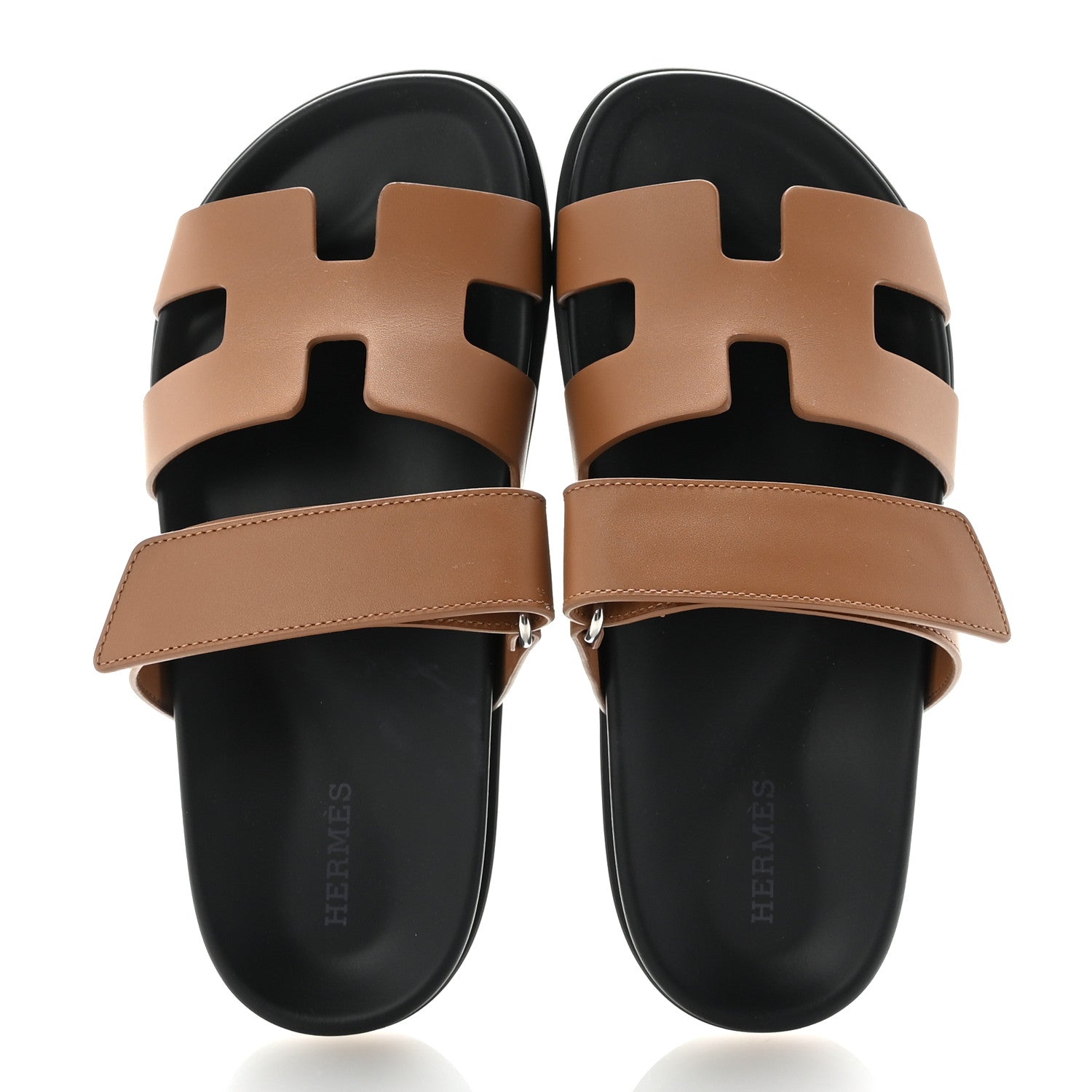Hermes Calfskin Womens Chypre Sandals 36 Naturel 2 of 10