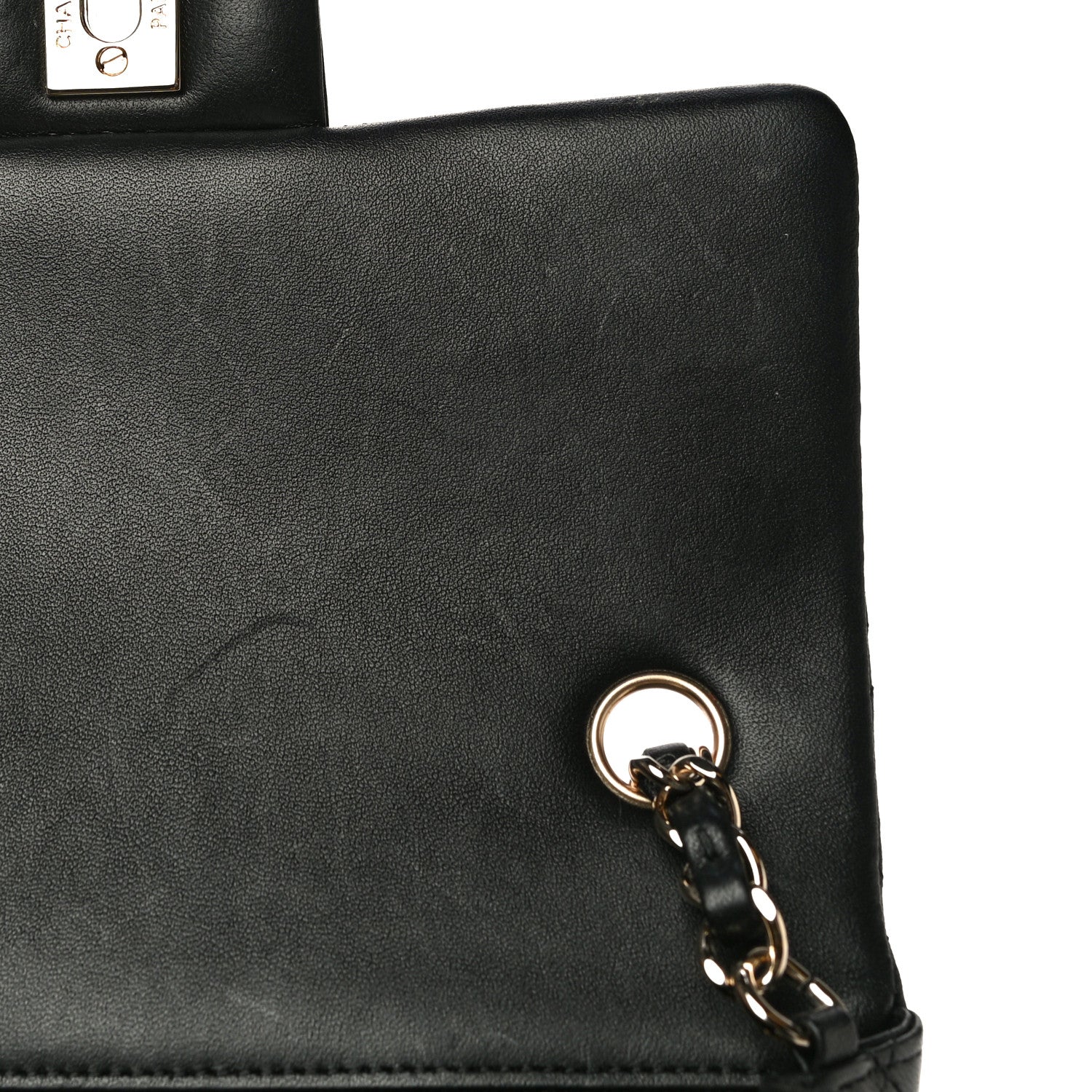Chanel Lambskin Quilted Mini Rectangular Flap Black 8 of 13