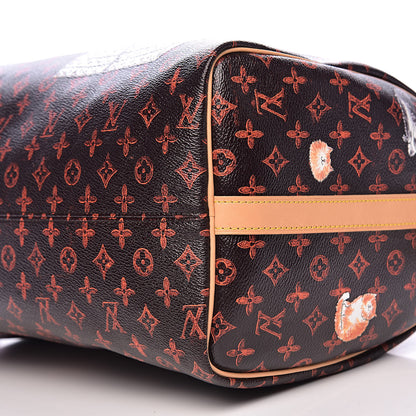 Louis Vuitton Catogram Speedy Bandouliere 30 Marron 9 of 10
