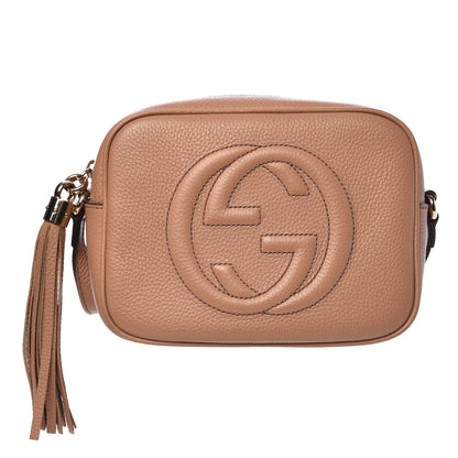 Gucci Pebbled Calfskin Small Soho Disco Bag Camelia 1 of 9