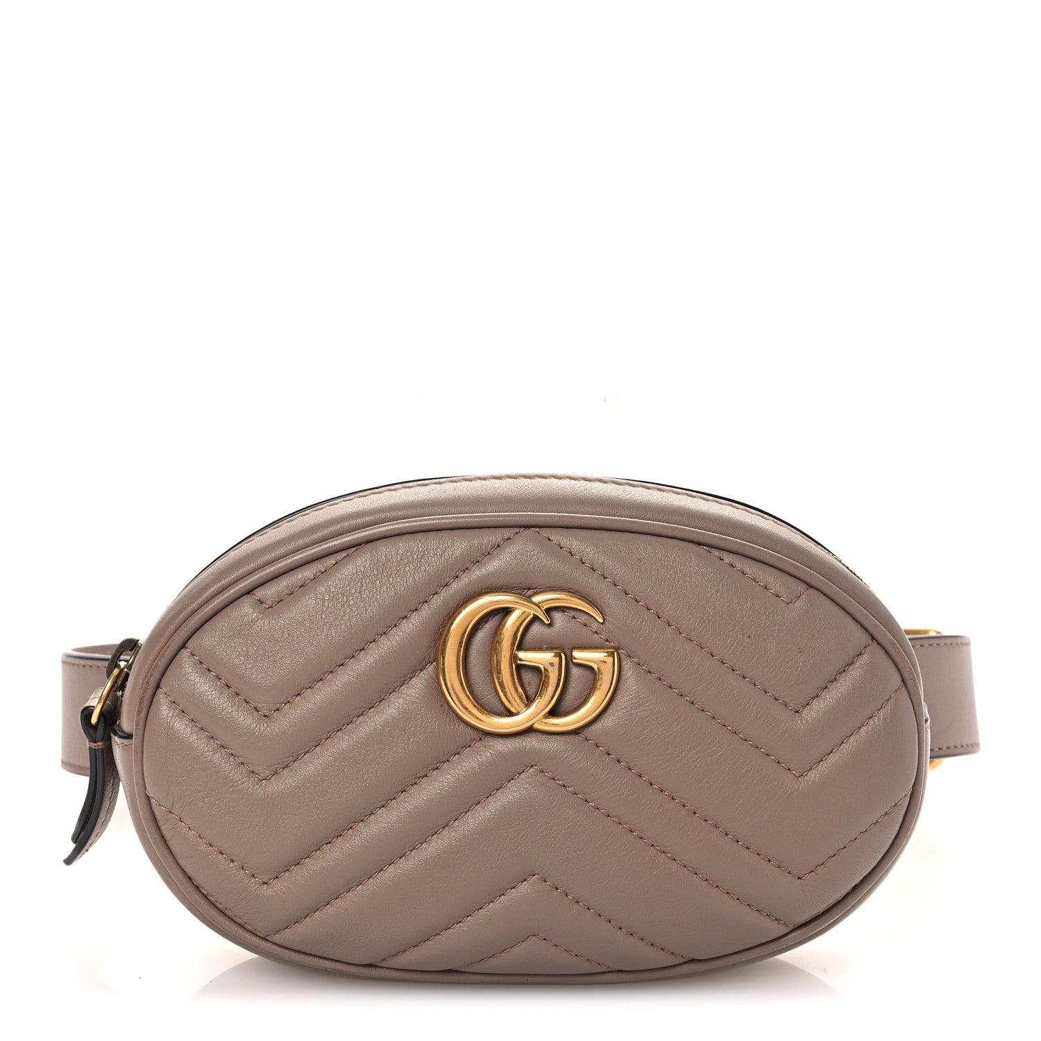 Gucci Calfskin Matelasse GG Marmont Belt Bag 75 30 Porcelain Rose 1 of 17