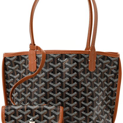 Goyard Goyardine Reversible Mini Anjou Black Gold 8 of 10