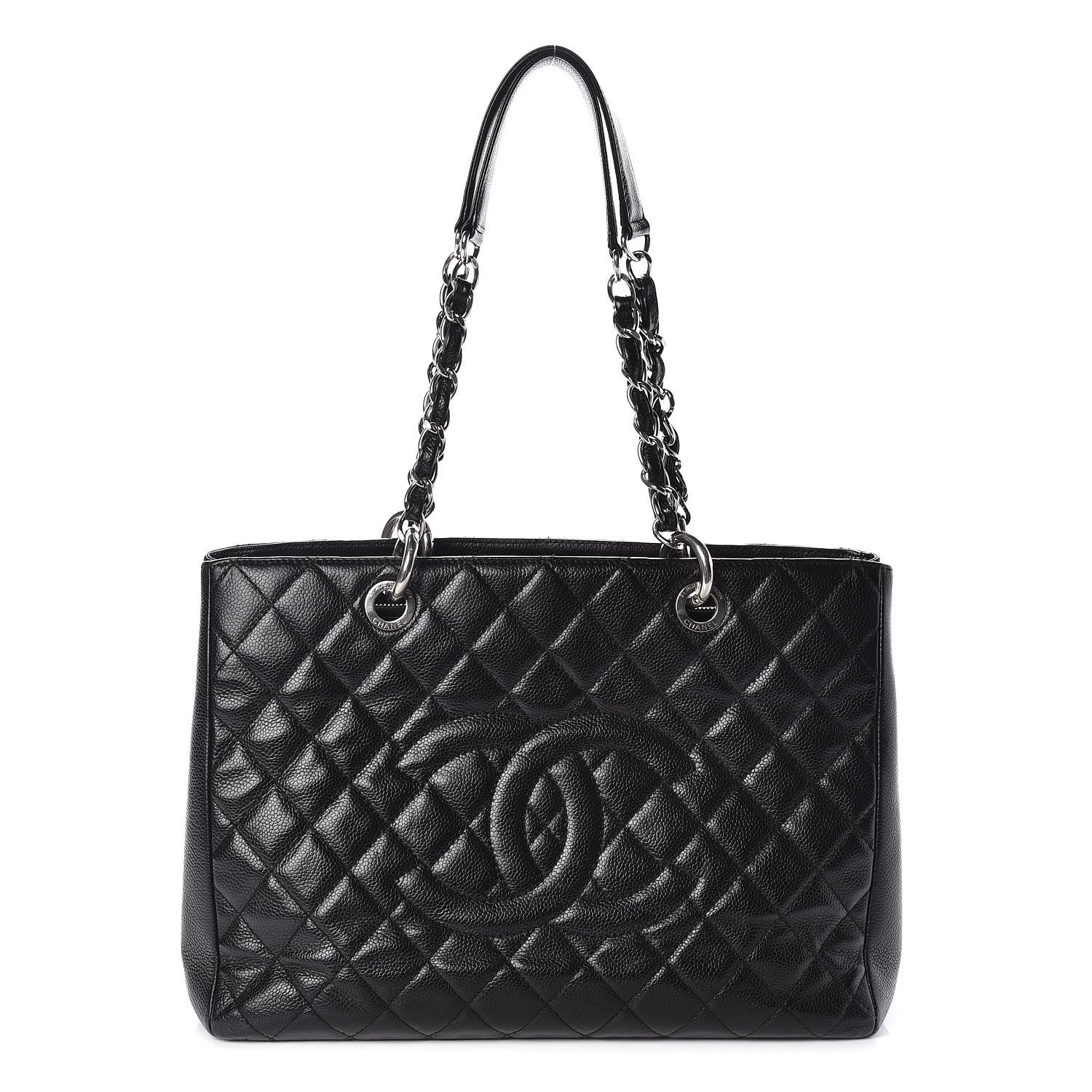 Chanel Caviar Quilted Grand Shopping Tote GST Black 1 of 9