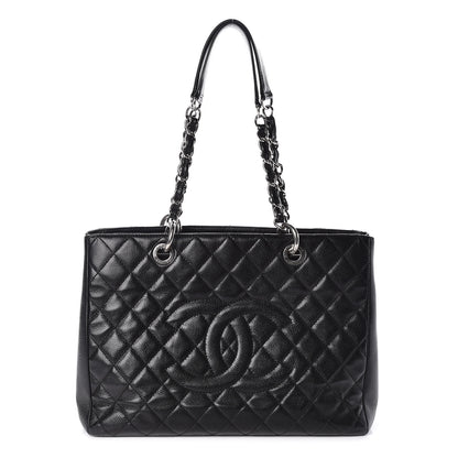 Chanel Caviar Quilted Grand Shopping Tote GST Black 1 of 9