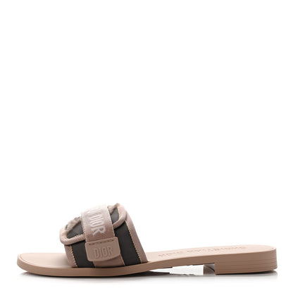 Christian Dior Canvas Nylon Camouflage Dior(e)volution Mule Slide Sandals 37 Nude 1 of 4