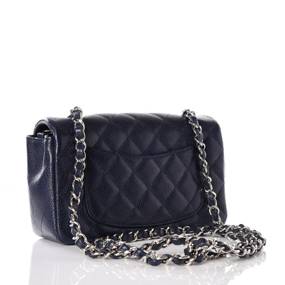 Chanel Caviar Quilted Mini Rectangular Flap Navy 2 of 11