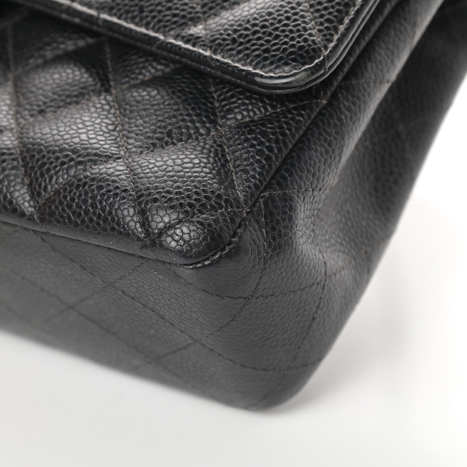 Chanel Caviar Quilted Medium Double Flap Black 10 of 18
