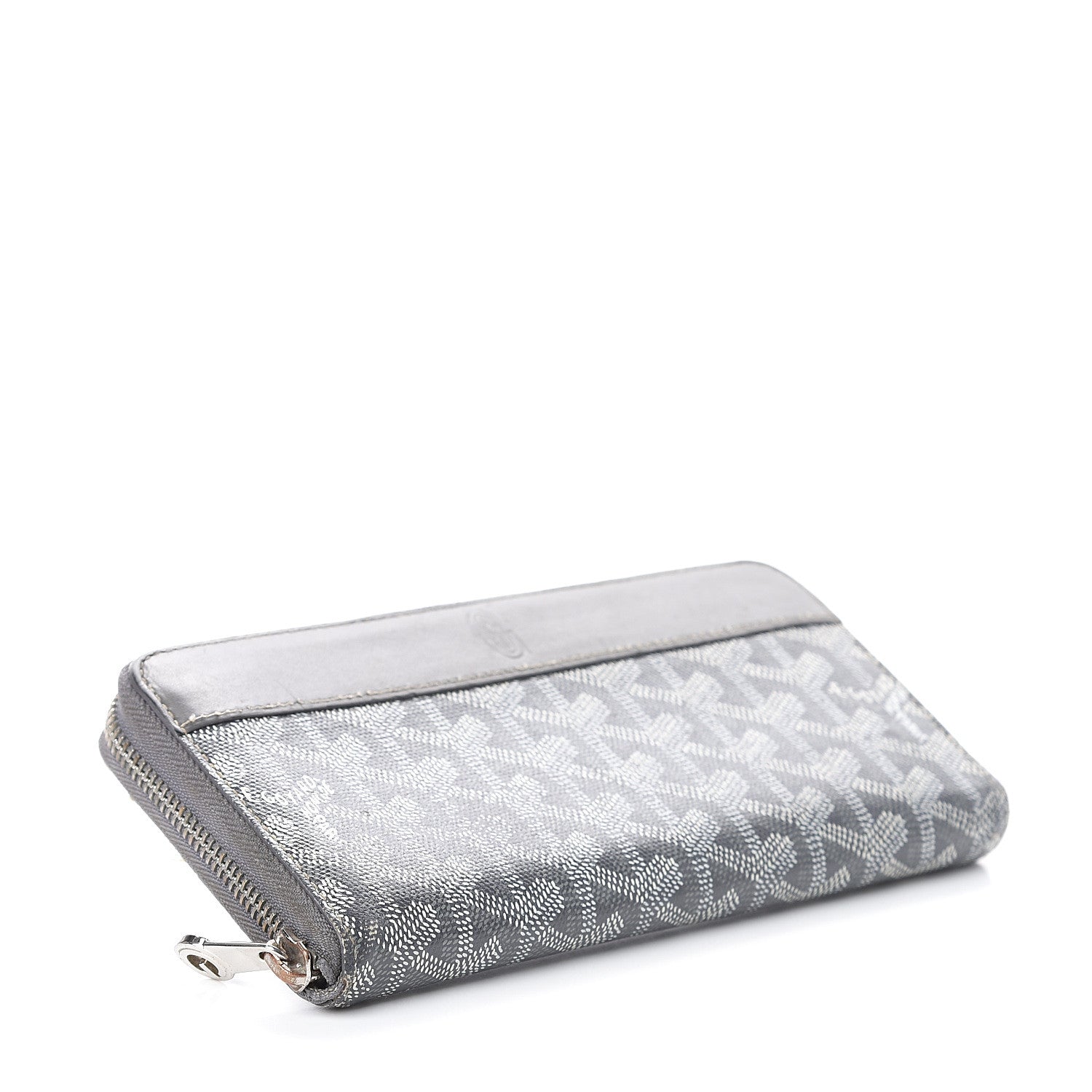 Goyard Goyardine Matignon Zip Around GM Wallet Grey 3 of 5