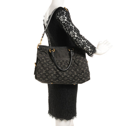 Louis Vuitton Denim Neo Cabby MM Black 2 of 8