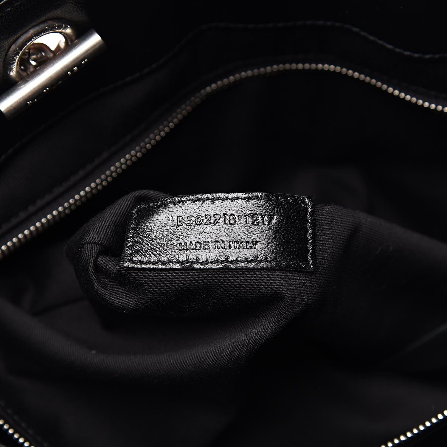 Saint Laurent Calfskin Y Quilted Monogram Large Loulou Shopper Black 8 of 15