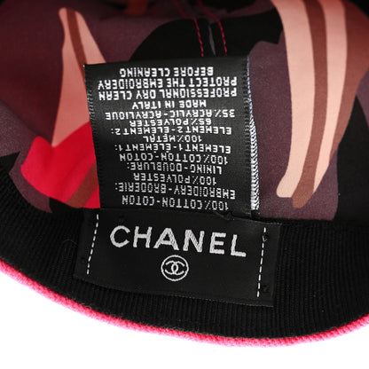 Chanel Cotton CC Cap Hat Fuchsia 8 of 9