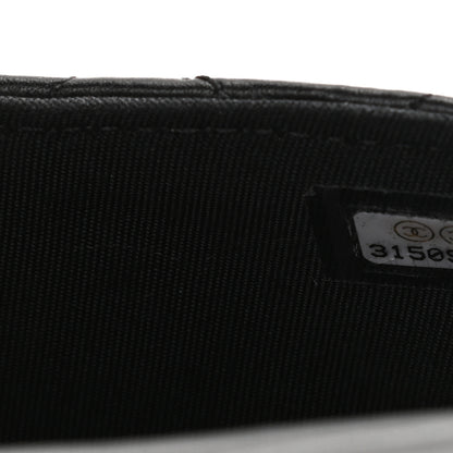 Chanel Calfskin Quilted Coco Mail Clutch With Chain Black 8 of 10