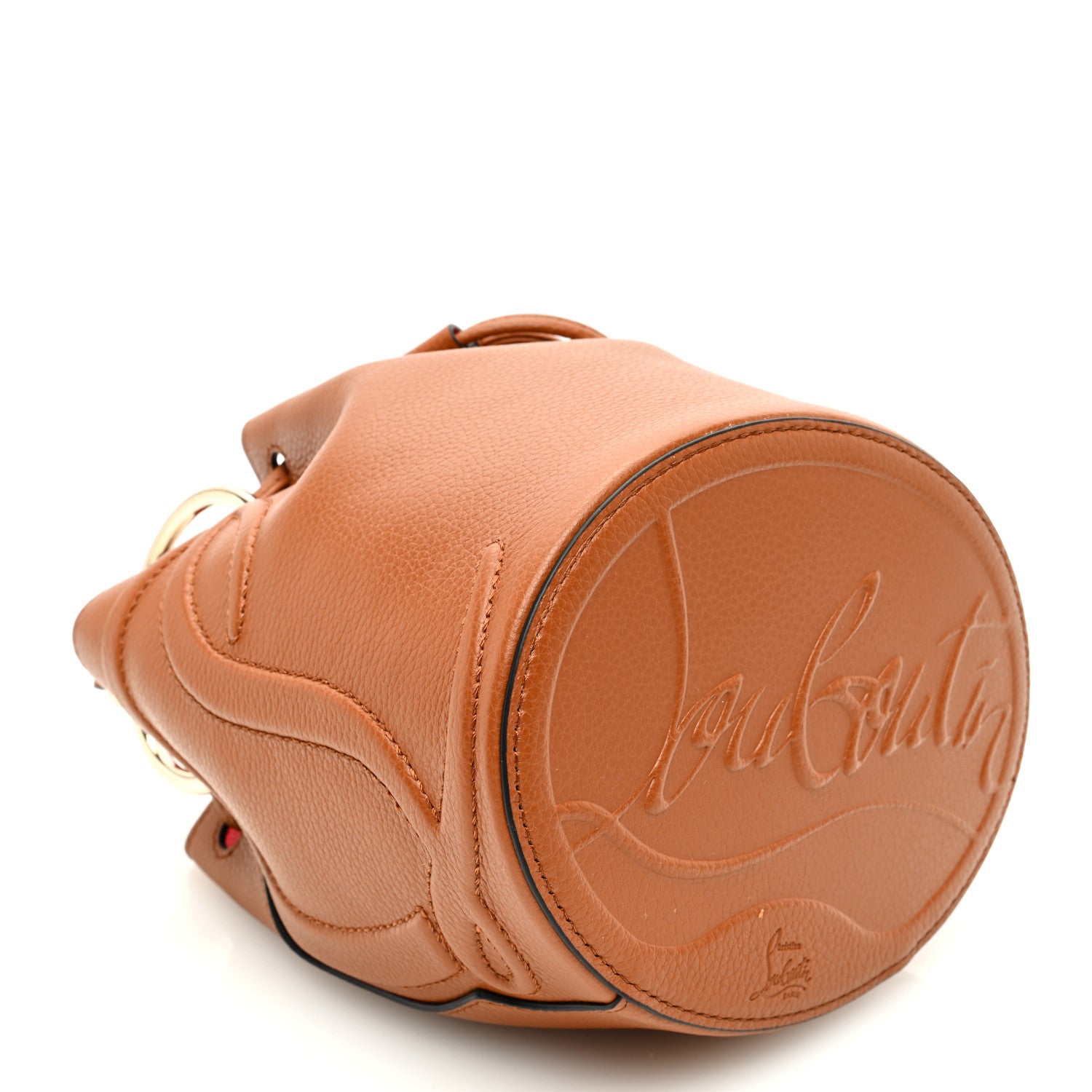 Christian Louboutin Calfskin Empire By My Side Bucket Bag Cuoio 3 of 8