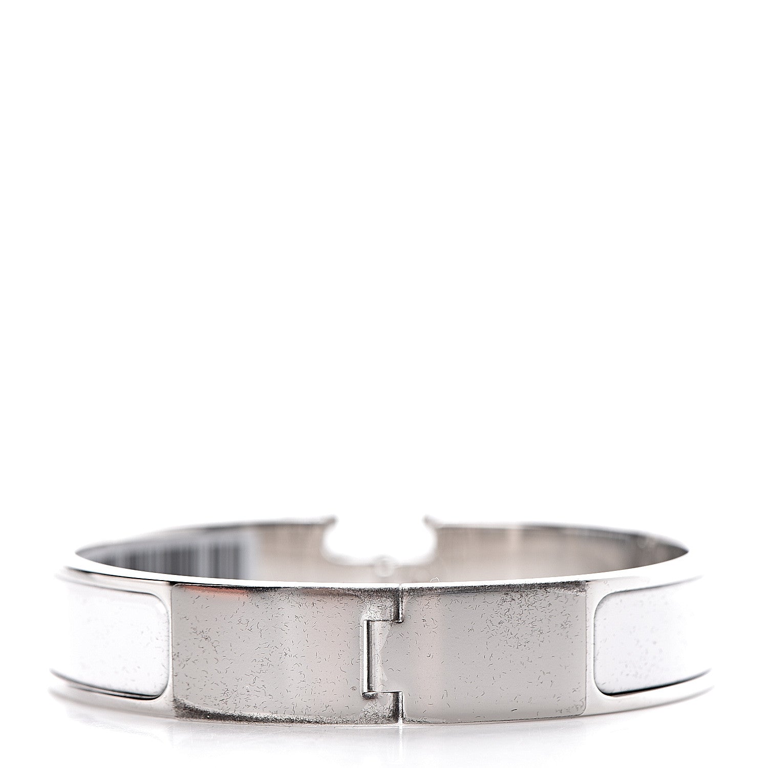 Hermes Enamel Narrow Clic Clac H Bracelet PM White 3 of 5
