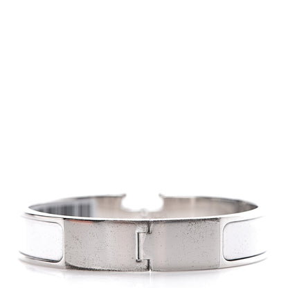 Hermes Enamel Narrow Clic Clac H Bracelet PM White 3 of 5