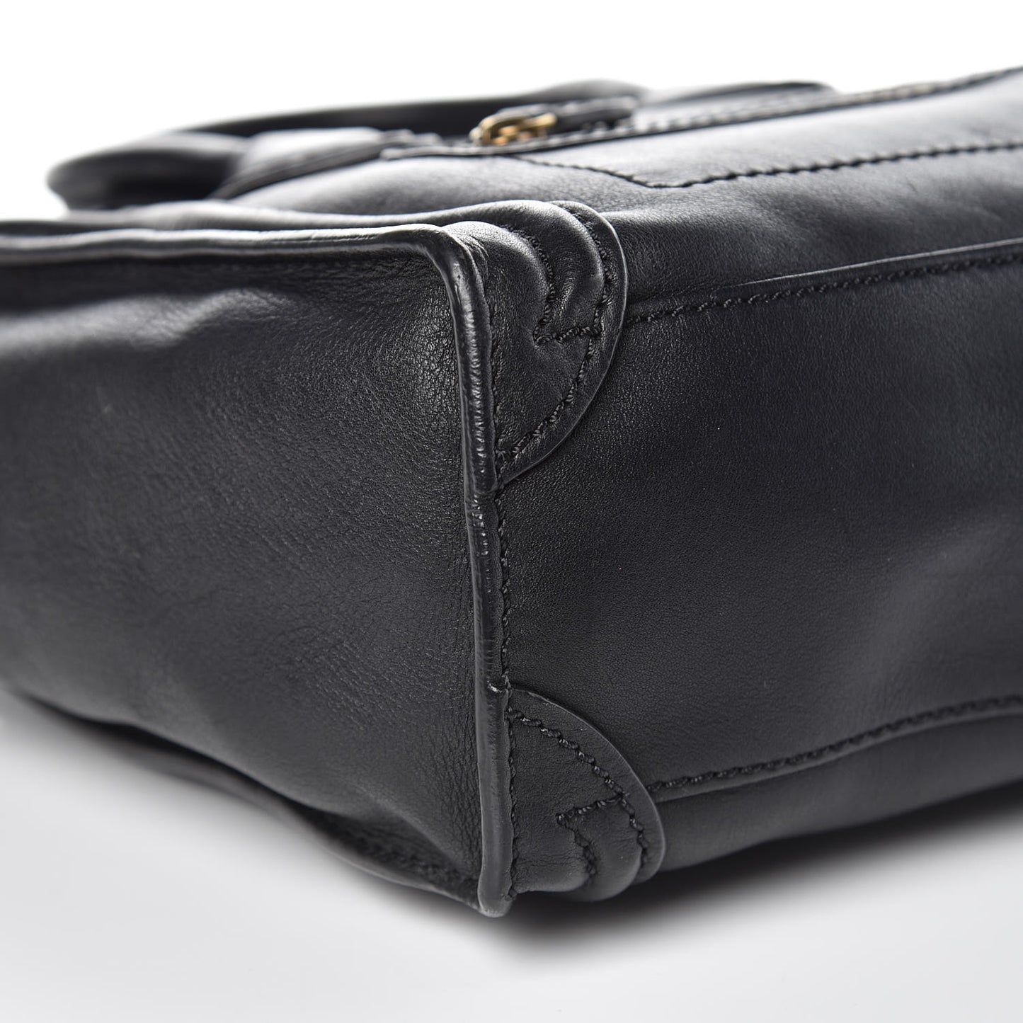 Smooth Calfskin Nano Luggage Black